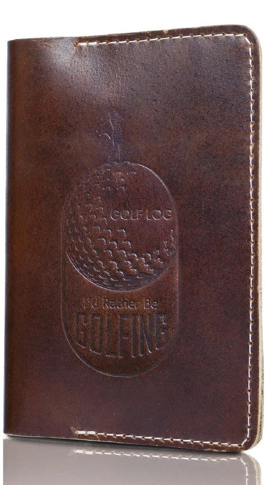 Leather Golf Log & Scorecard Book