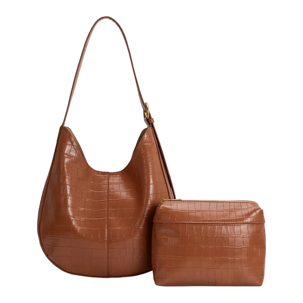 Stefanie Camel Shoulder Bag
