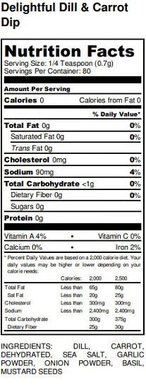 Delightful Dill & Carrot Dip