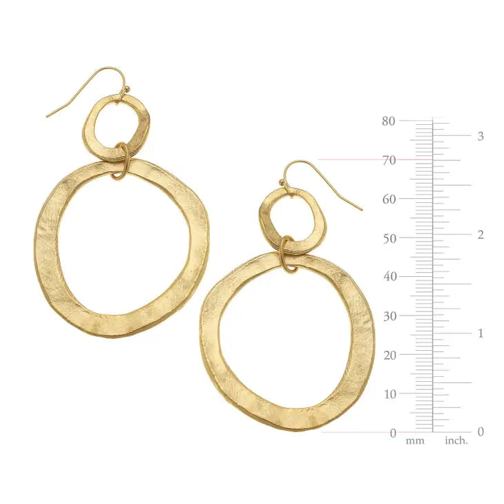 Double Gold Earrings