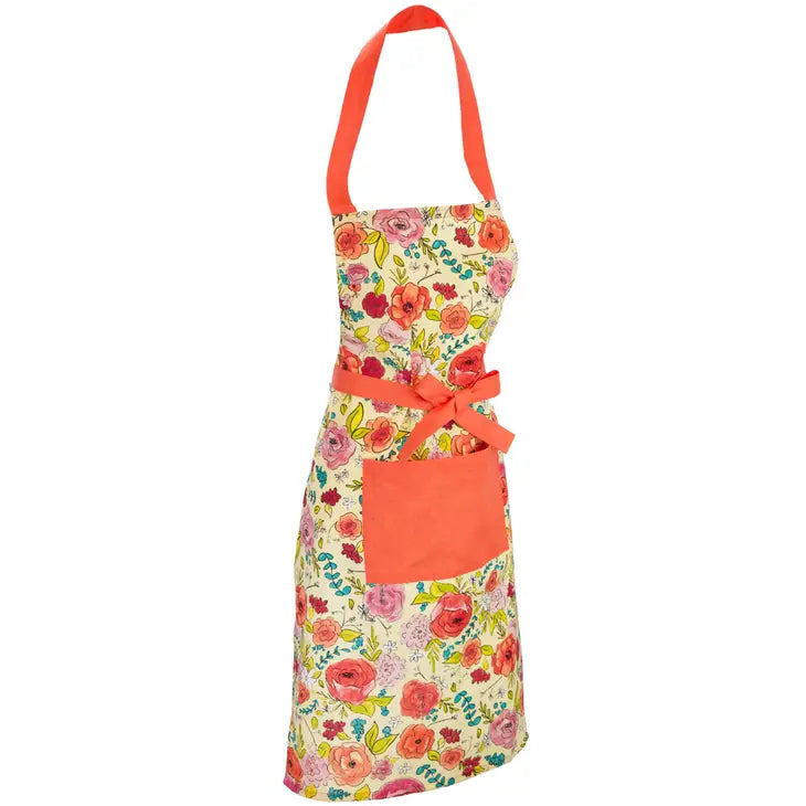 34" Long Flower Party Apron