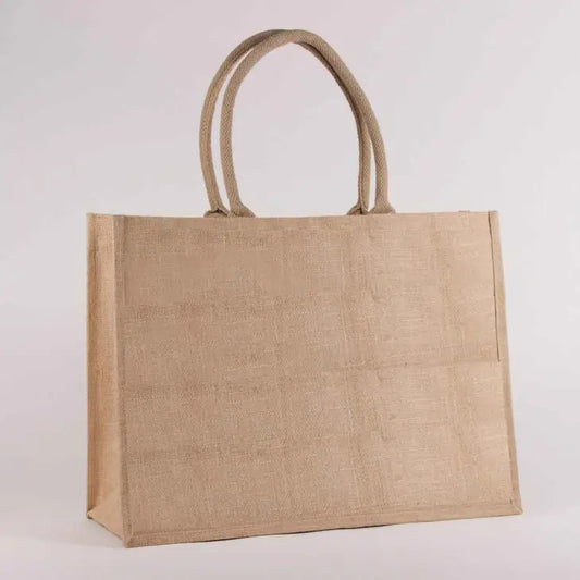 Jute Pocket Tote in Natural