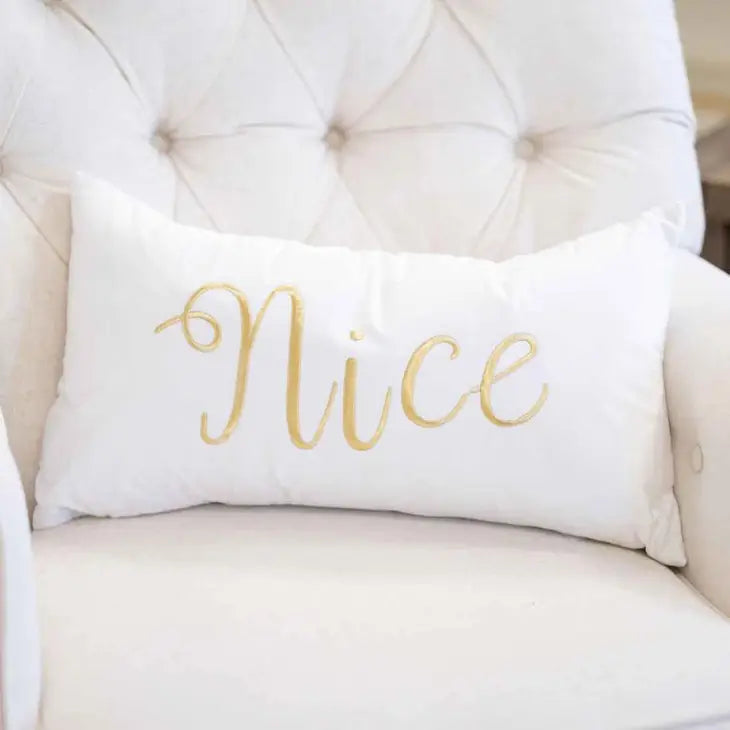 Naughty or Nice Reversible Pillow