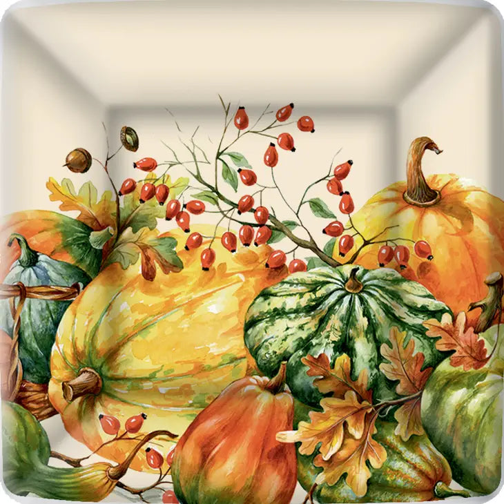 10" Square Calabaza Paper Plates