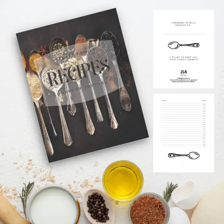 Secret Family Recipes Cookbook Journal